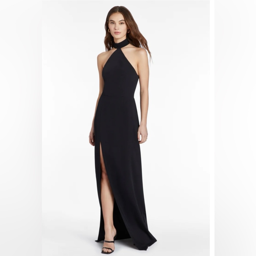 Black Amanda Uprichard Queen Gown
